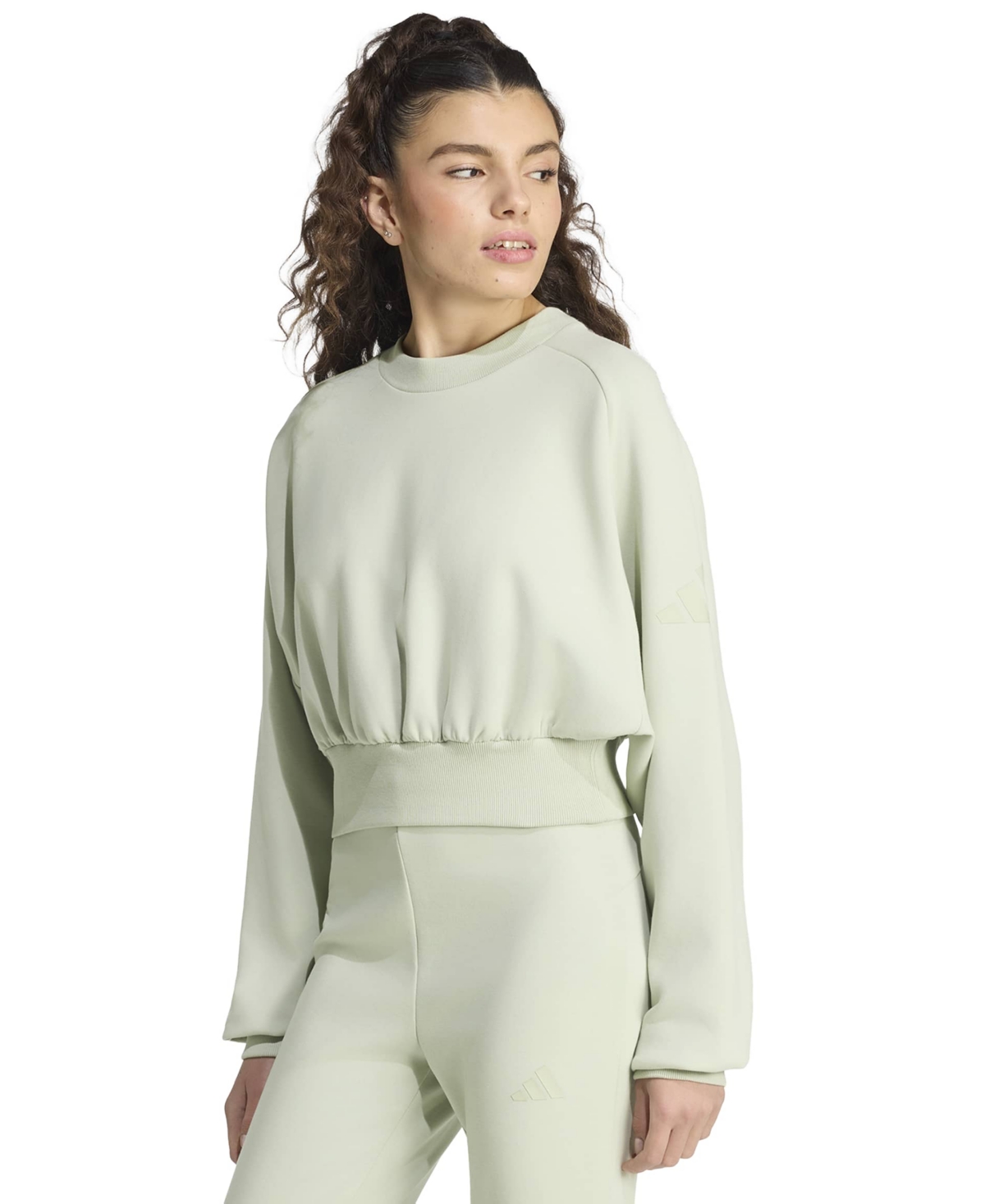 adidas Women's Cropped Long-Sleeve Sweatshirt