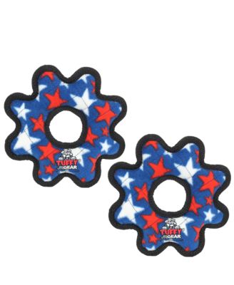 Jr Gear Ring Blue Star 2 Pack, Dog Toy