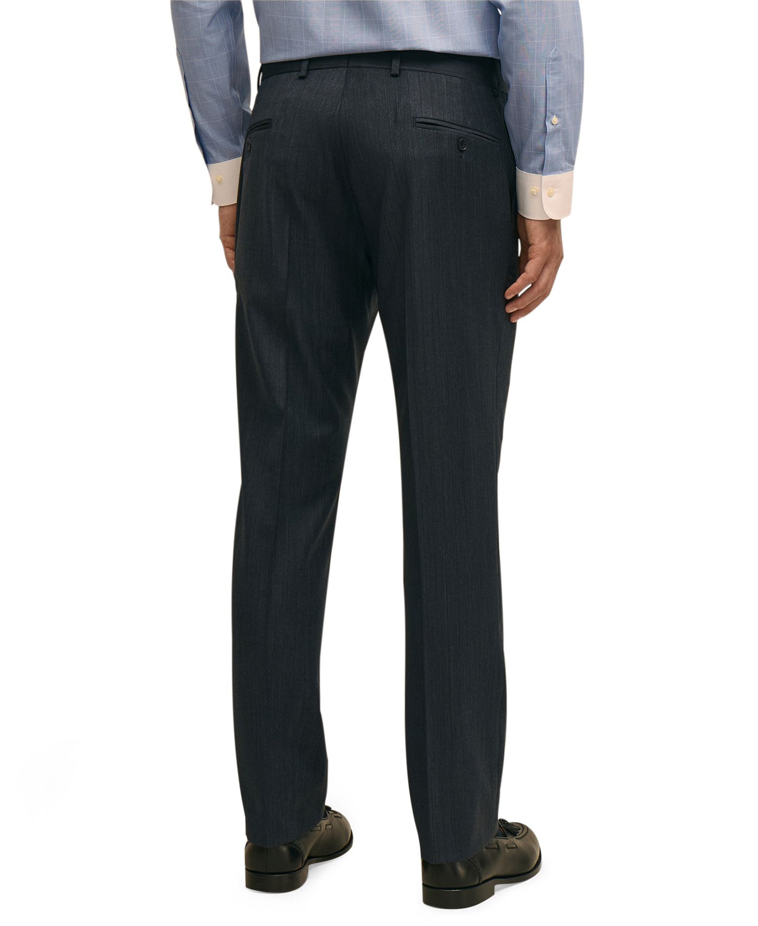 Brooks Brothers Men's Classic-Fit Stretch Pinstripe Suit Pants