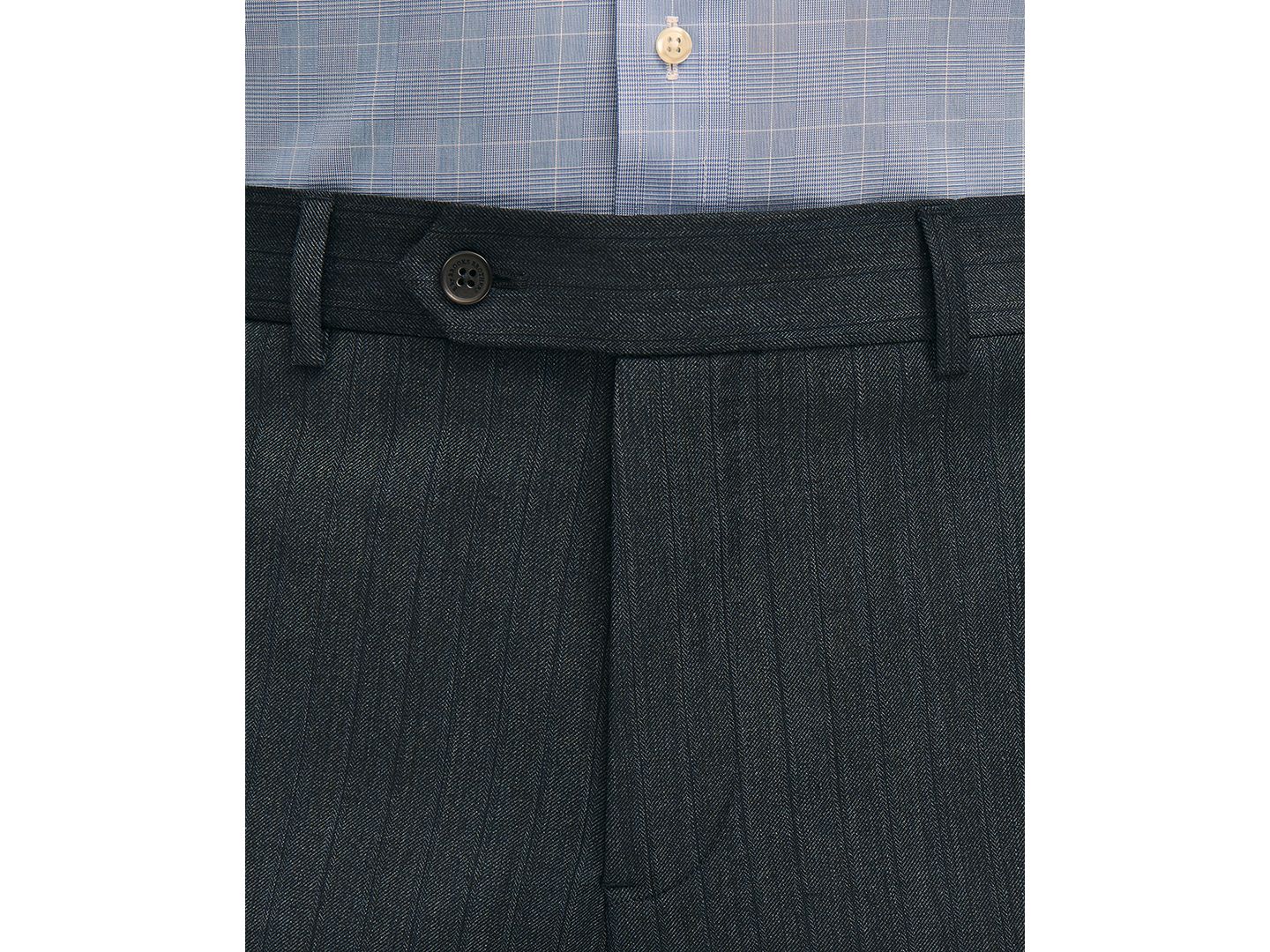 Мужские брюки Brooks Brothers Classic-Fit Stretch Pinstripe Suit, цвет: Синий — фото 2