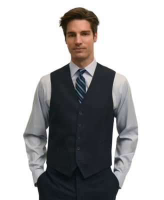Brooks Brothers Men's Classic-Fit Wool Blend Suit Separates Vest