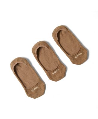 Women's Invisible Step No-Show Silicone Heel Grip Socks, 3-Pack