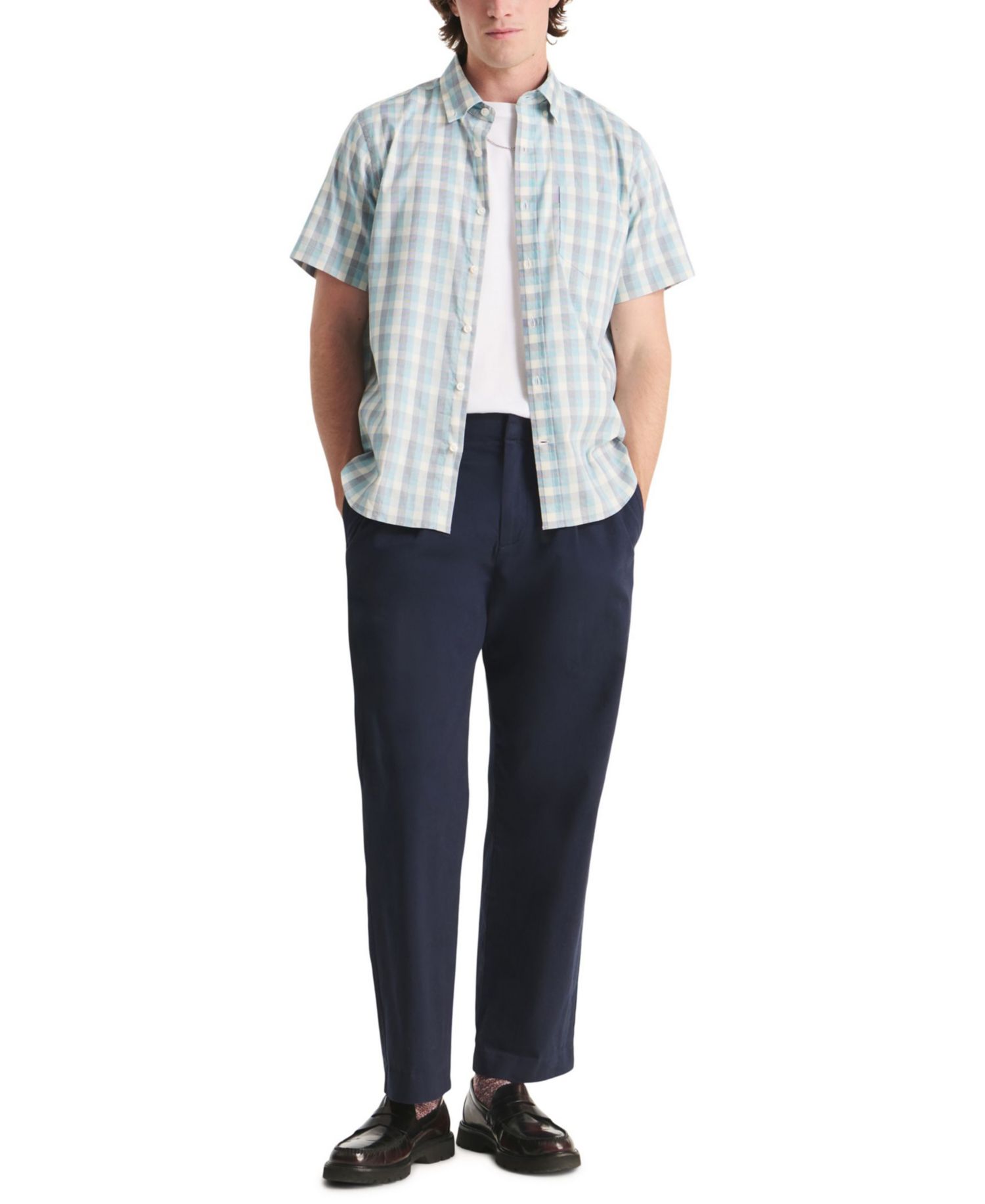 Men's Plaid Short-Sleeve Shirt