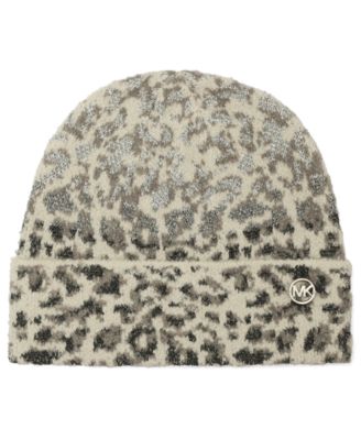 MICHAEL Metallic Ombre Leopard Cuff Hat