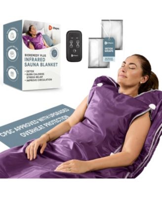 Infrared Sauna Blanket Full Body – Portable Home Sauna Blanket with Adjustable Heat & Timer for Detox & Relaxation (Regular)