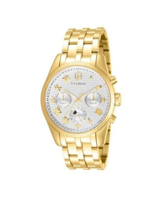 S.Coifman Men's Heritage Chronograph Dial Leather Strap Watch