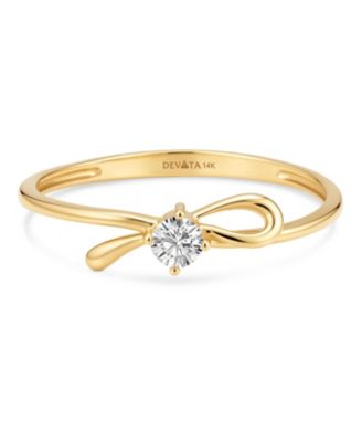 Love Knot Ring in 14K Gold