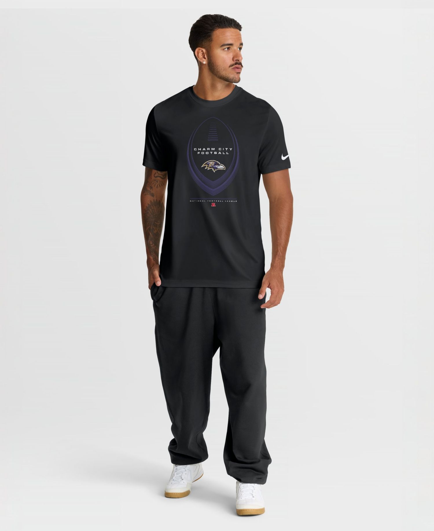 Men's Black Baltimore Ravens Legend Icon Dri-FIT T-Shirt