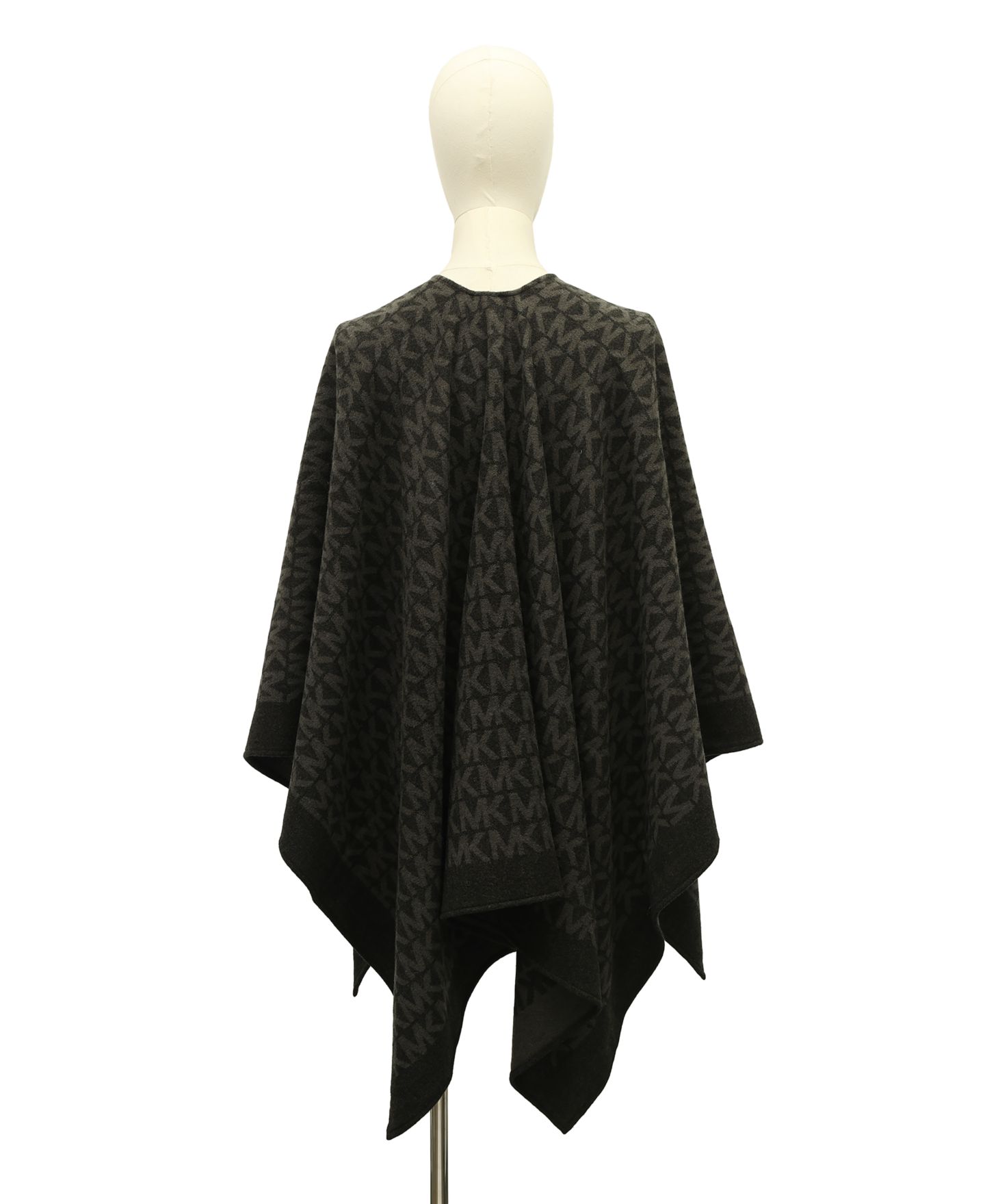 Женские аксессуары Michael Kors Repeat Woven Ruana Wrap, цвет: Чёрный — фото 3
