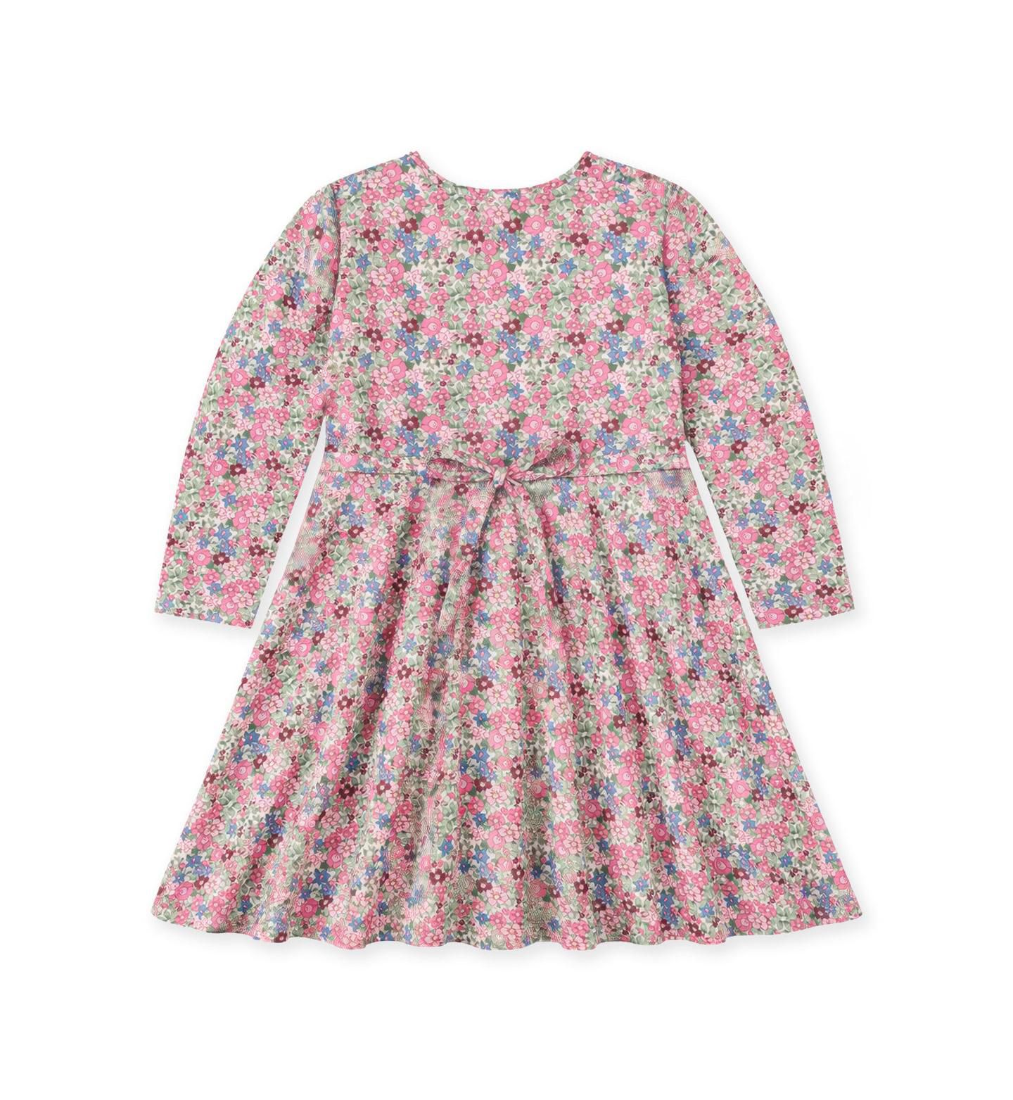 Платье Florence Eiseman Floral Knit Dress with Flowers для девочек, цвет: Молочный / Розовый — фото 6