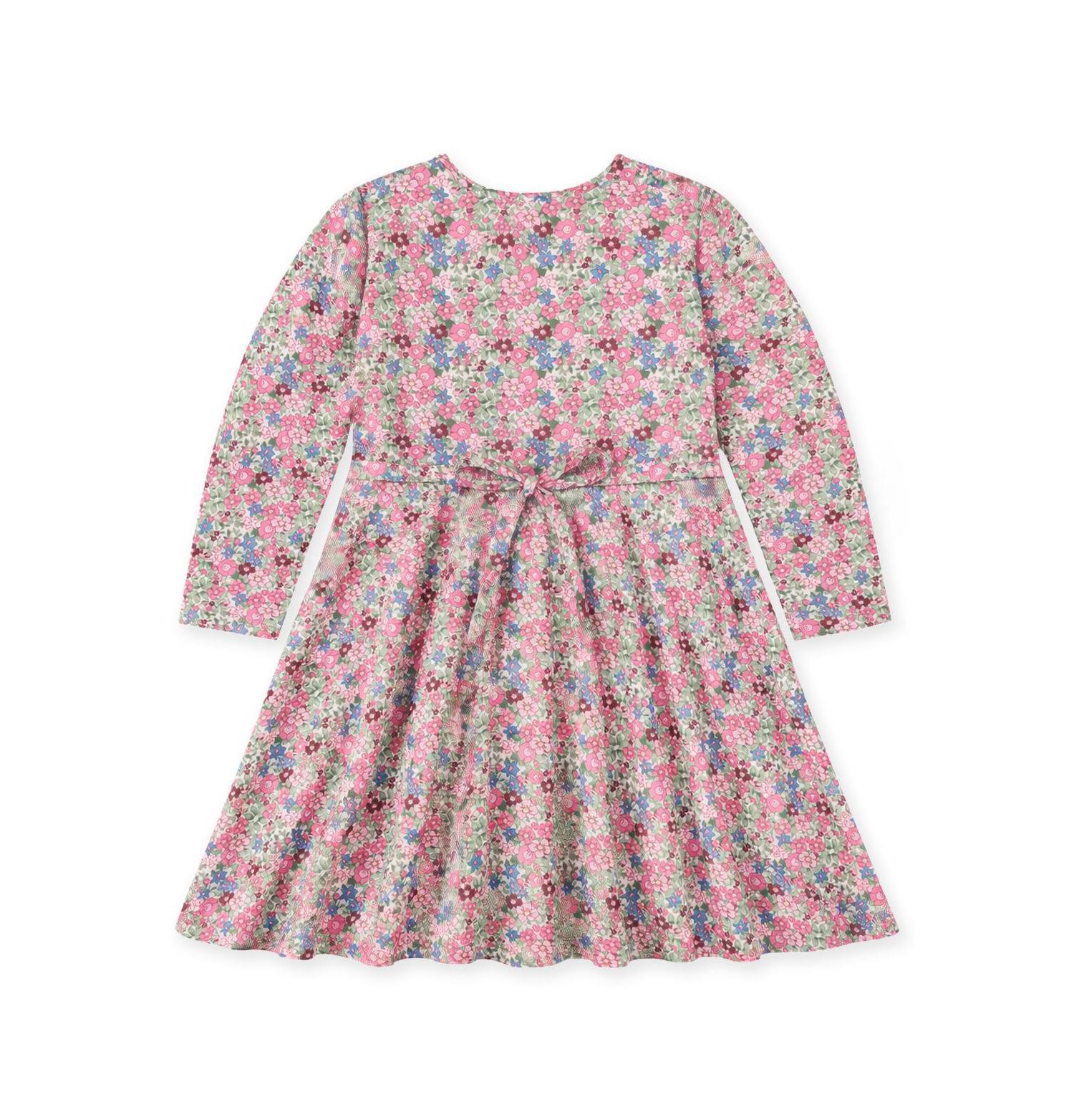 Little Girls ( 4-6X) Floral Knit Dress with Flowers