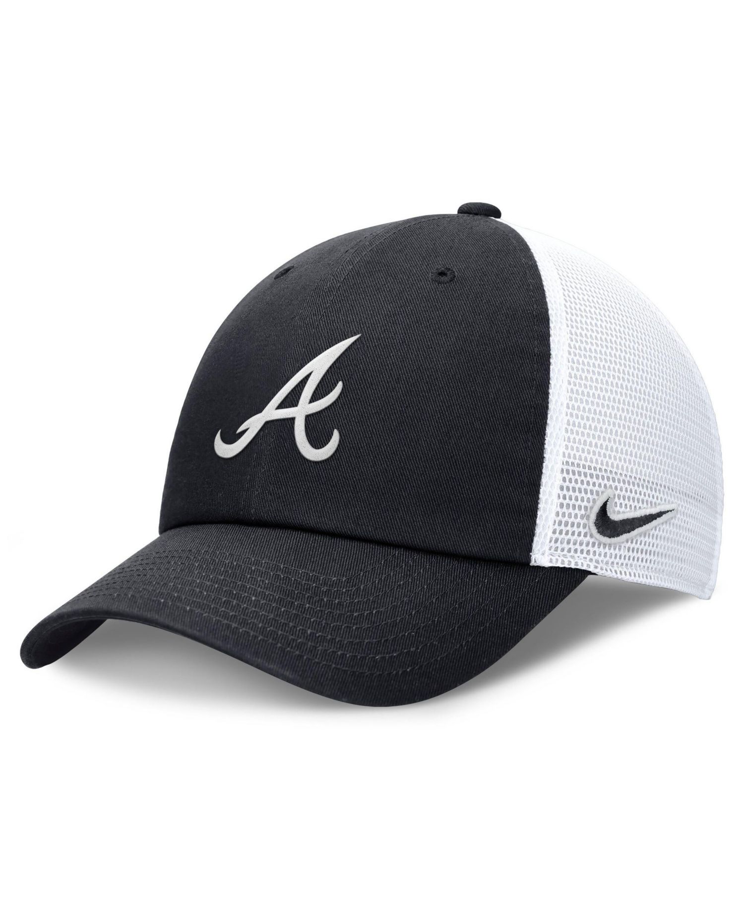 Women's Navy/White Atlanta Braves Club Trucker Adjustable Hat