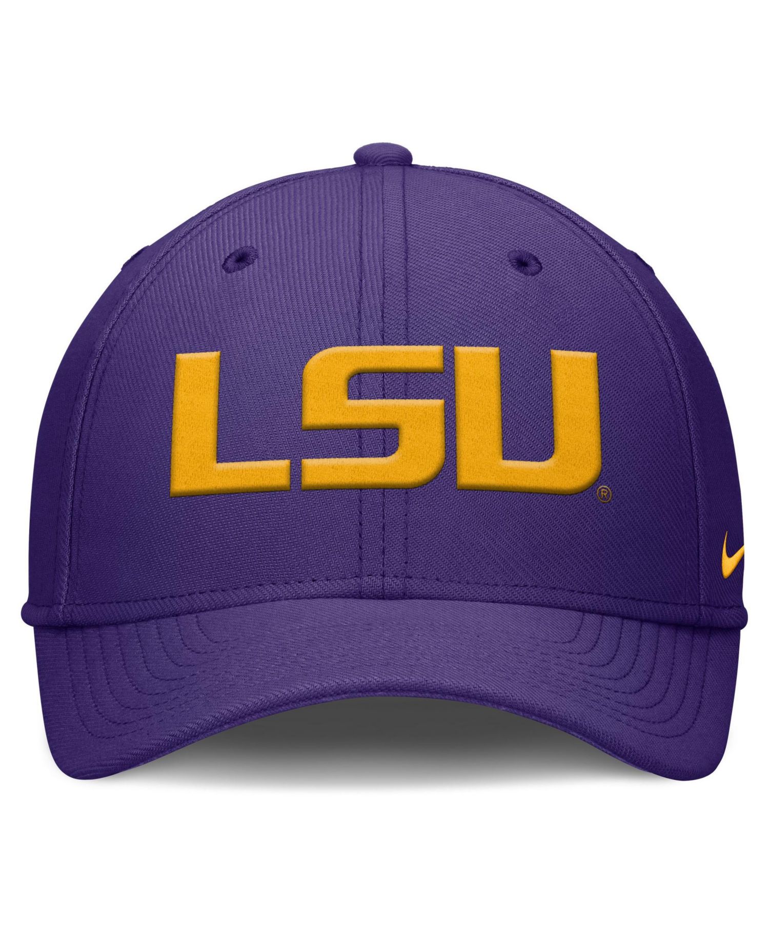 Men's Purple LSU Tigers Rise SwooshFlex Dri-FIT Hat