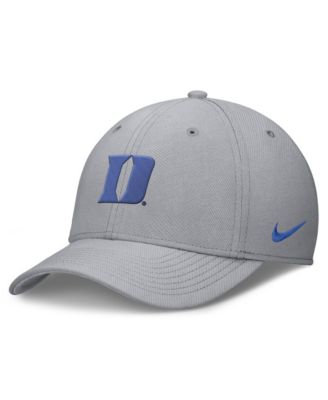 Men's Gray Duke Blue Devils Rise SwooshFlex Dri-FIT Hat