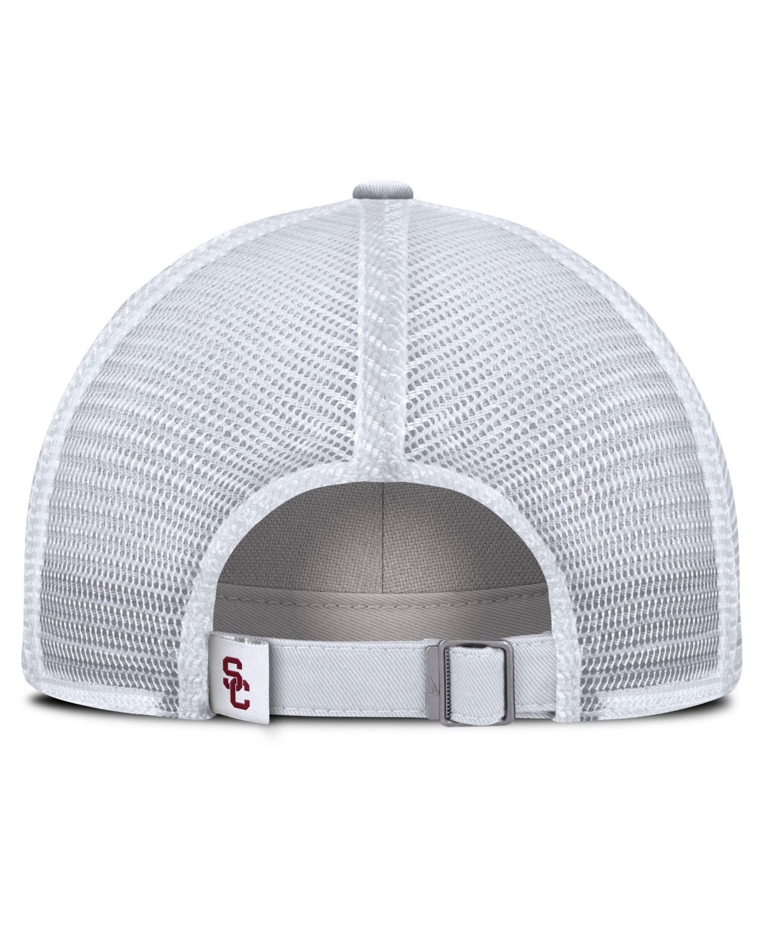 Men's White USC Trojans Club Campus Trucker Adjustable Hat