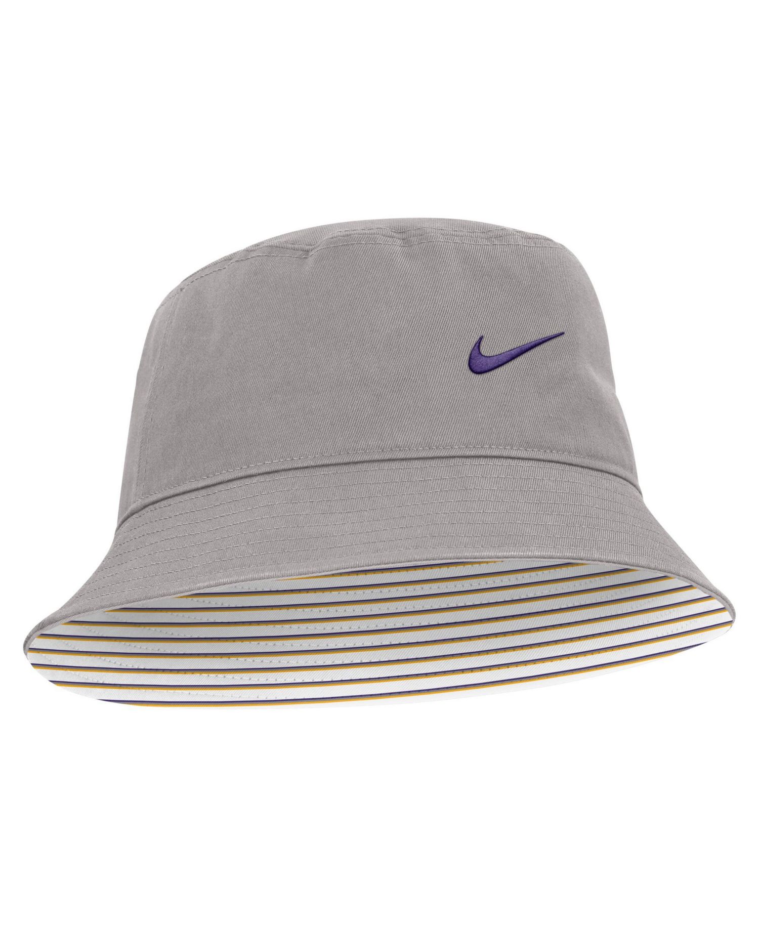 Men's and Women's Gray LSU Tigers Primetime Apex Bucket Hat