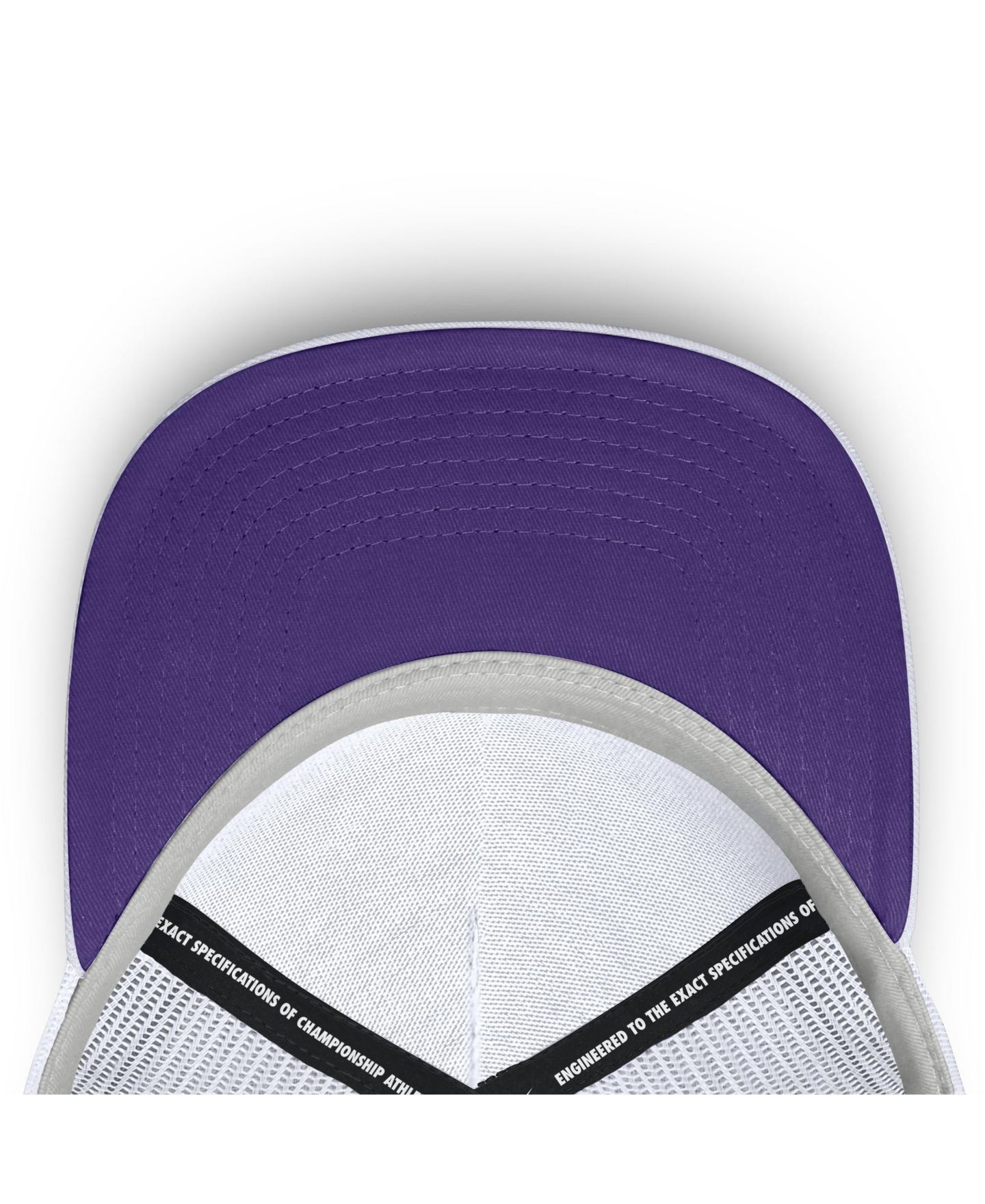 Кепка Nike White LSU Tigers Country Club Golfin' Rise Trucker Adjustable Hat — фото 5