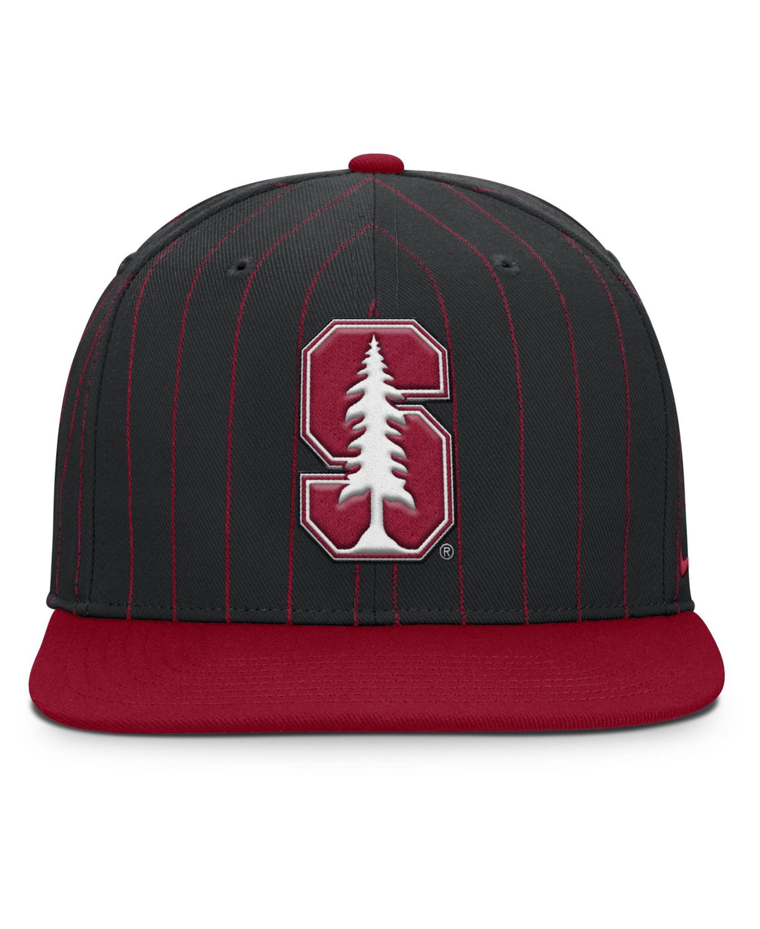 Men's Black Stanford Cardinal 2026 Primetime Pin Stripe 2-Tone snapback Hat