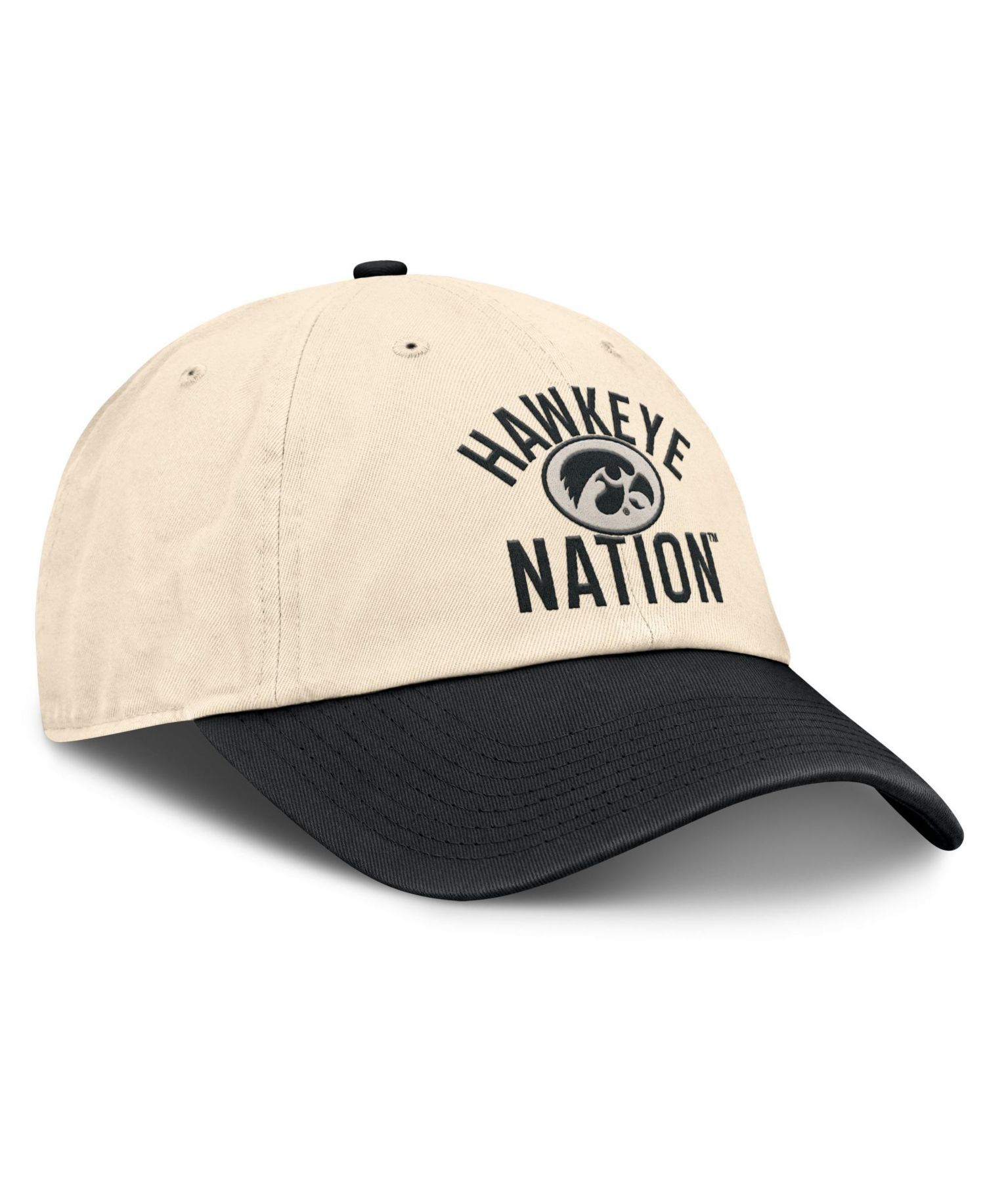 Men's and Women's Natural Iowa Hawkeyes 2026 Primetime Natural 2-Tone Club Adjustable Hat