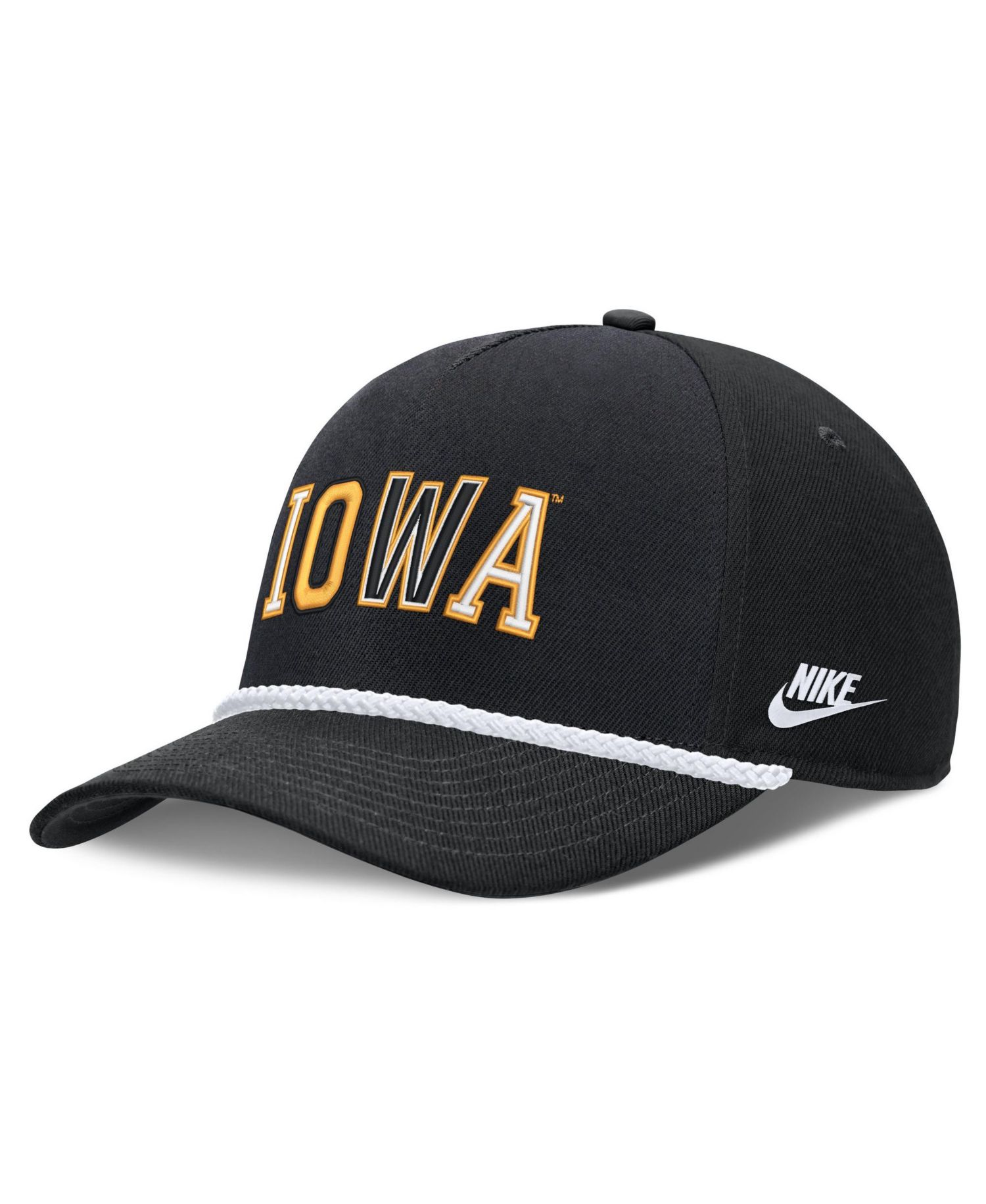 Men's and Women's Black Iowa Hawkeyes 2026 Basketball Refresh 5-Panel Rope Rise Hat