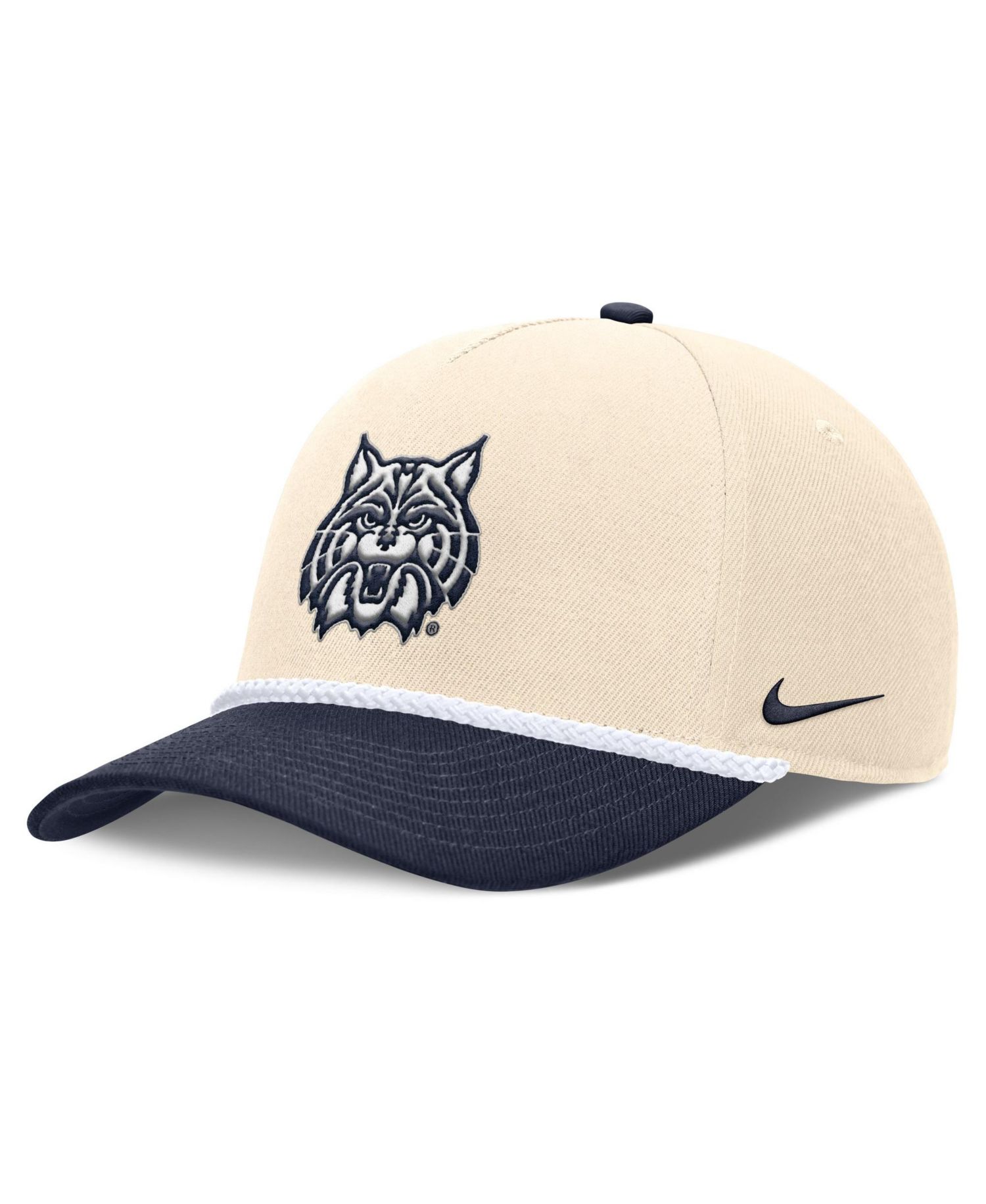 Men's and Women's Natural Arizona Wildcats 2026 Primetime Natural 5-Panel Rope 2-Tone Rise Hat