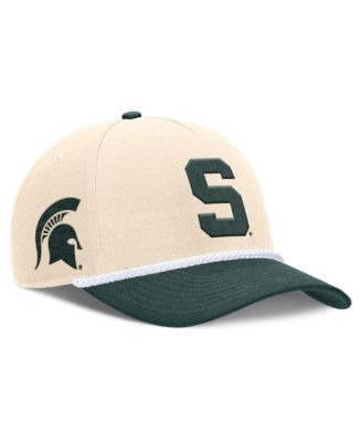 Men's and Women's Natural Michigan State Spartans 2026 Primetime Natural 5-Panel Rope 2-Tone Rise Hat