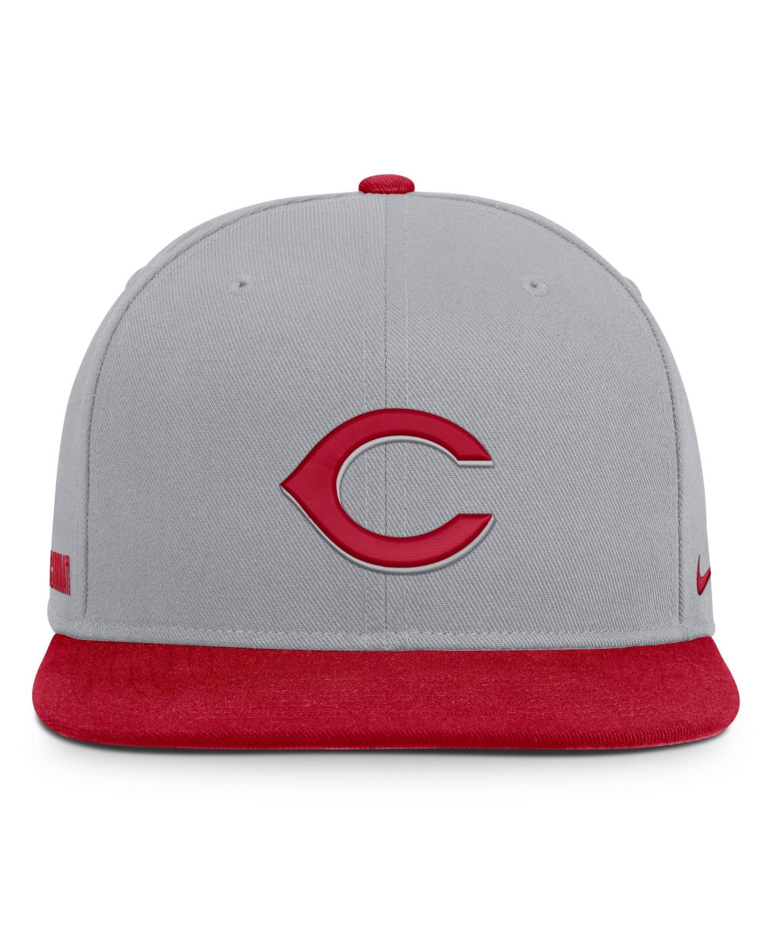 Men's Gray/Red Cincinnati Reds Primetime Pro Dri-FIT snapback Hat