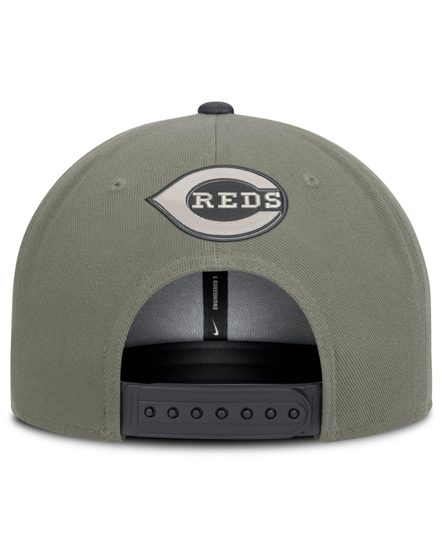 Мужская кепка Nike Olive Cincinnati Reds Pro Dri-FIT snapback Hat — фото 4