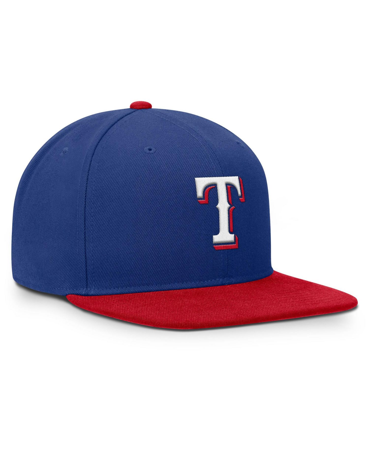 Men's Royal/Red Texas Rangers Primetime Pro Dri-FIT snapback Hat