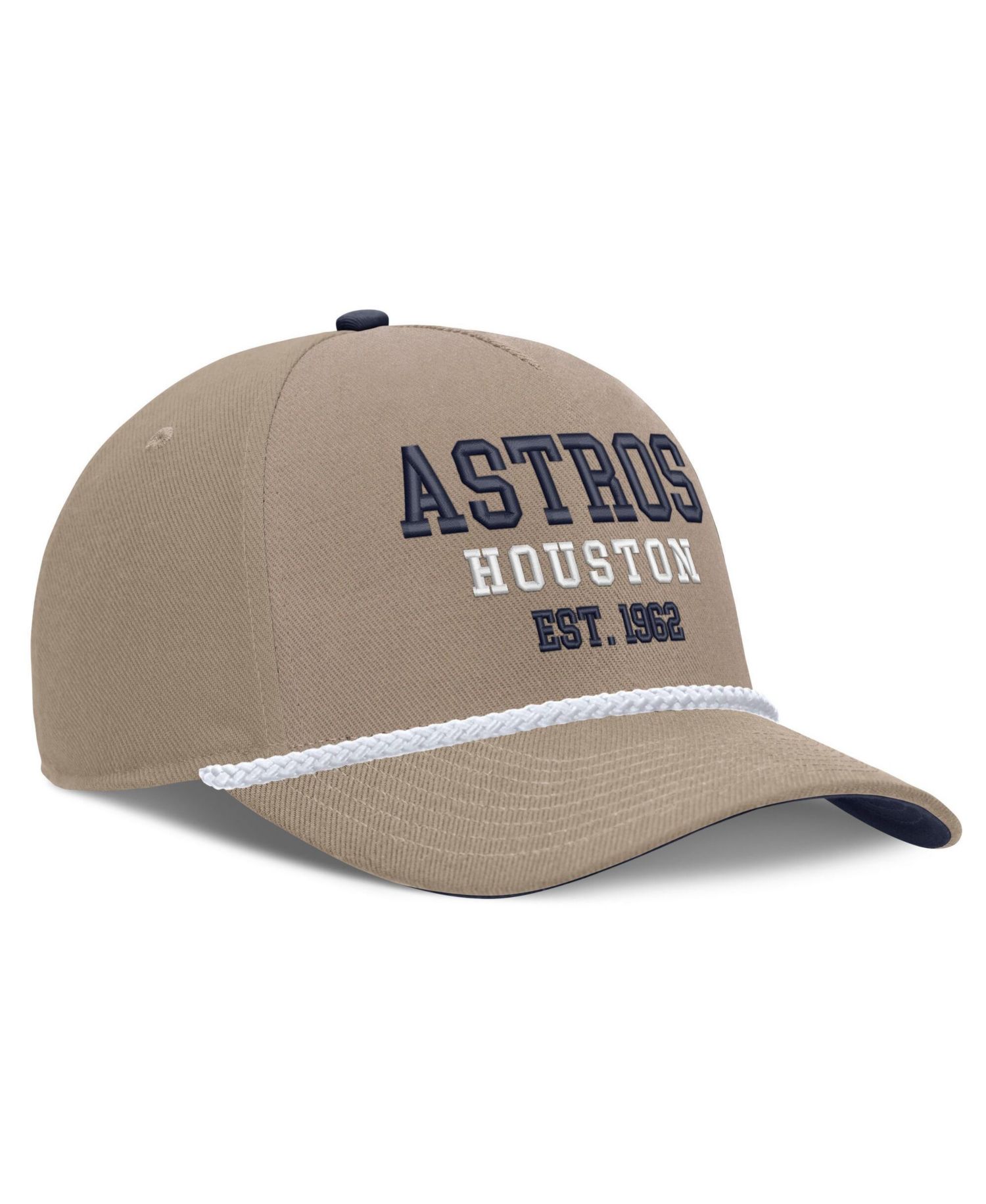 Men's Khaki Houston Astros Father's Day Rope Rise Adjustable Hat