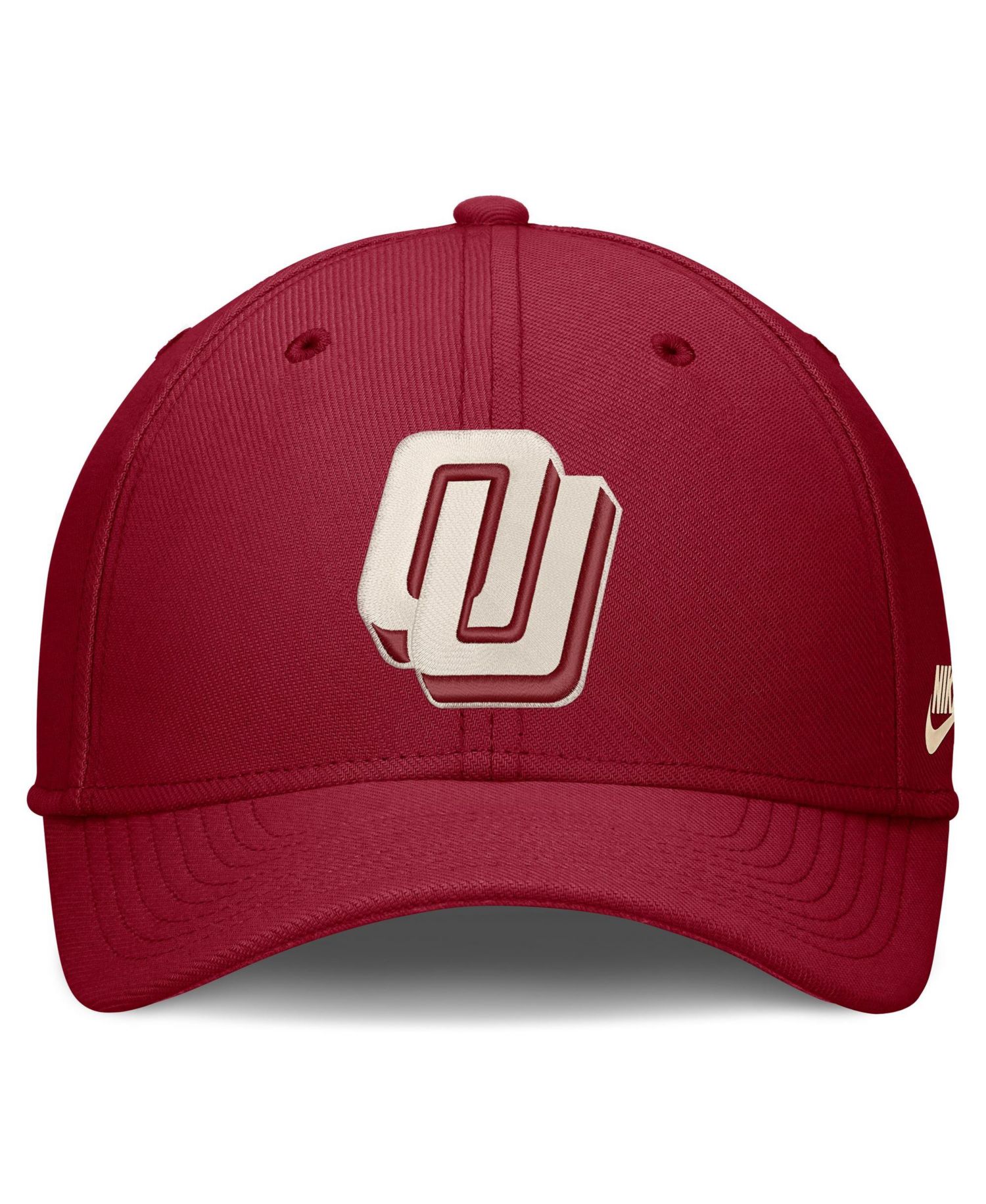 Men's Crimson Oklahoma Sooners Dri-FIT Vintage Rise Swooshflex Flex Hat