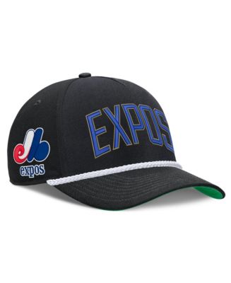 Men's Nike Black Montreal Expos Cooperstown Collection Rise