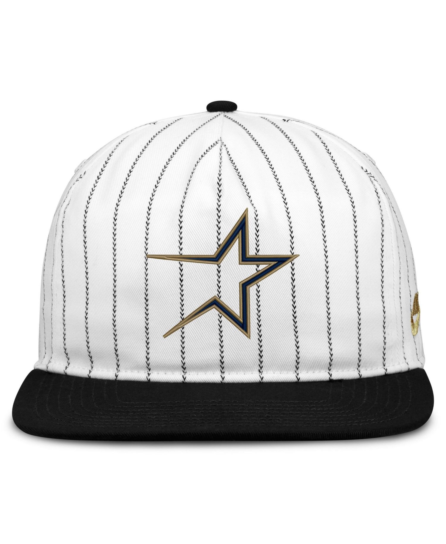 Men's White/Black Houston Astros Cooperstown Collection Pro Adjustable Hat
