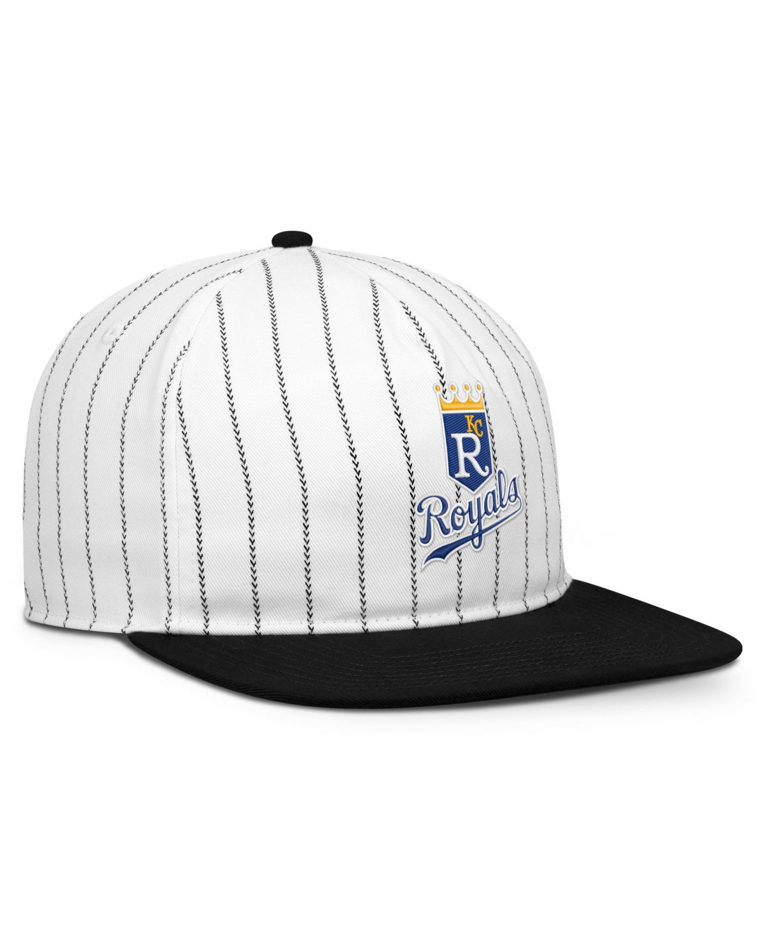 Men's White/Black Kansas City Royals Cooperstown Collection Pro Adjustable Hat
