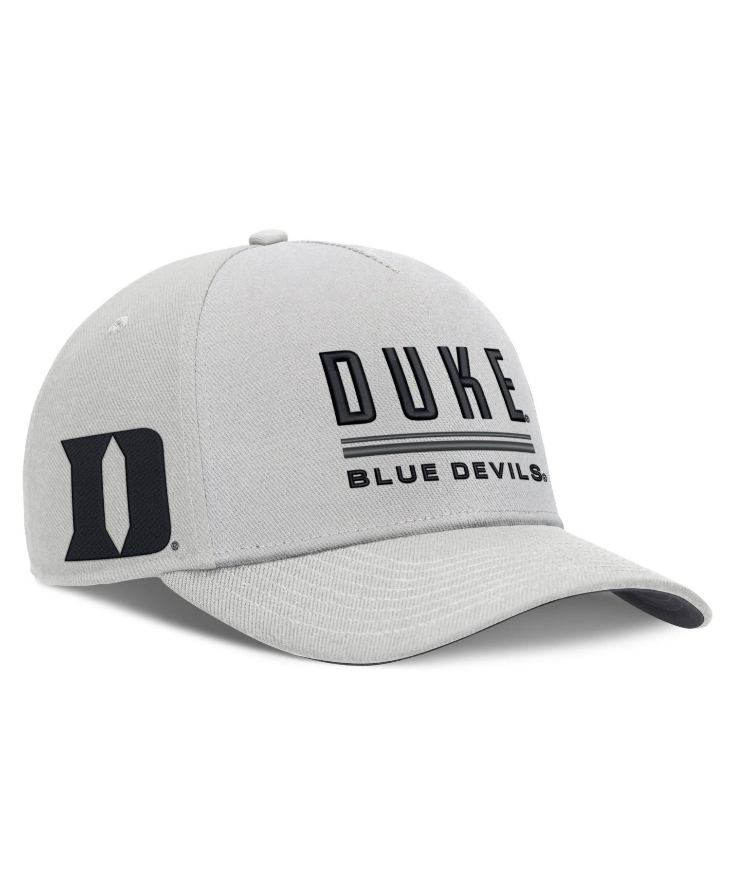 Men's Gray Duke Blue Devils 2026 Sideline Dri-FIT Rise Adjustable Hat