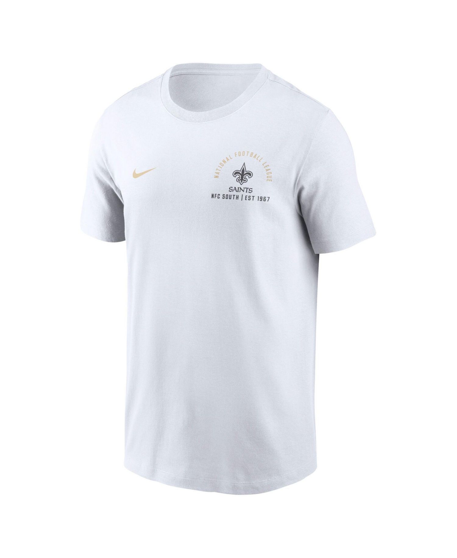 Men's White New Orleans Saints Split Logo T-Shirt