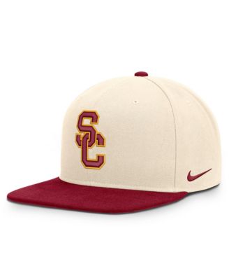 Men's and Women's Natural/Cardinal USC Trojans Campus Prep snapback Hat