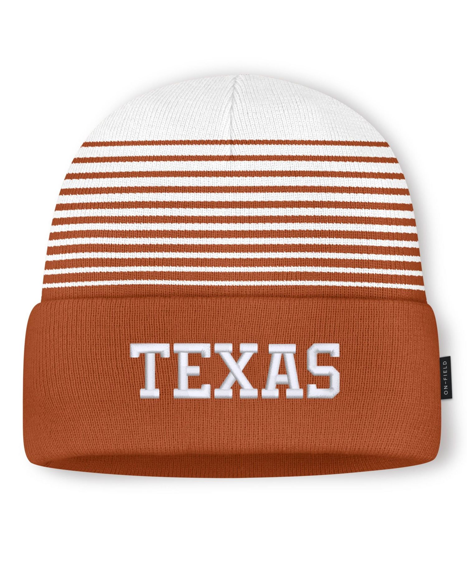 Men's and Women's Texas Orange/White Texas Longhorns On-Field Utility Knit Hat