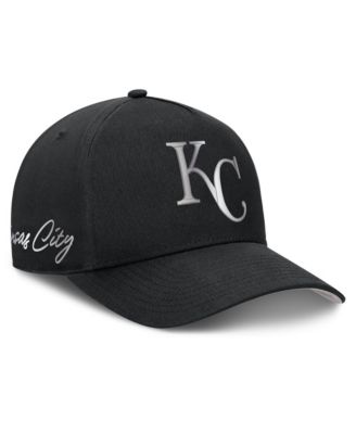 Men's Black Kansas City Royals Rise Dri-FIT A-Frame Adjustable Hat