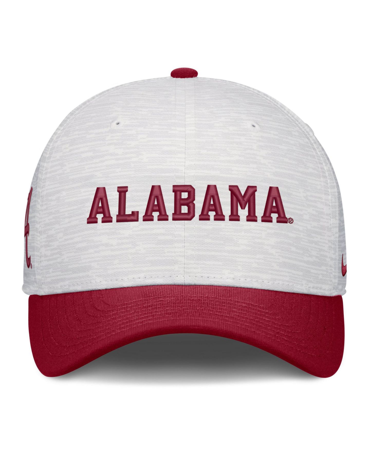 Кепка Nike White/Crimson Alabama Crimson Tide Primetime Rise Adjustable Hat — фото 2