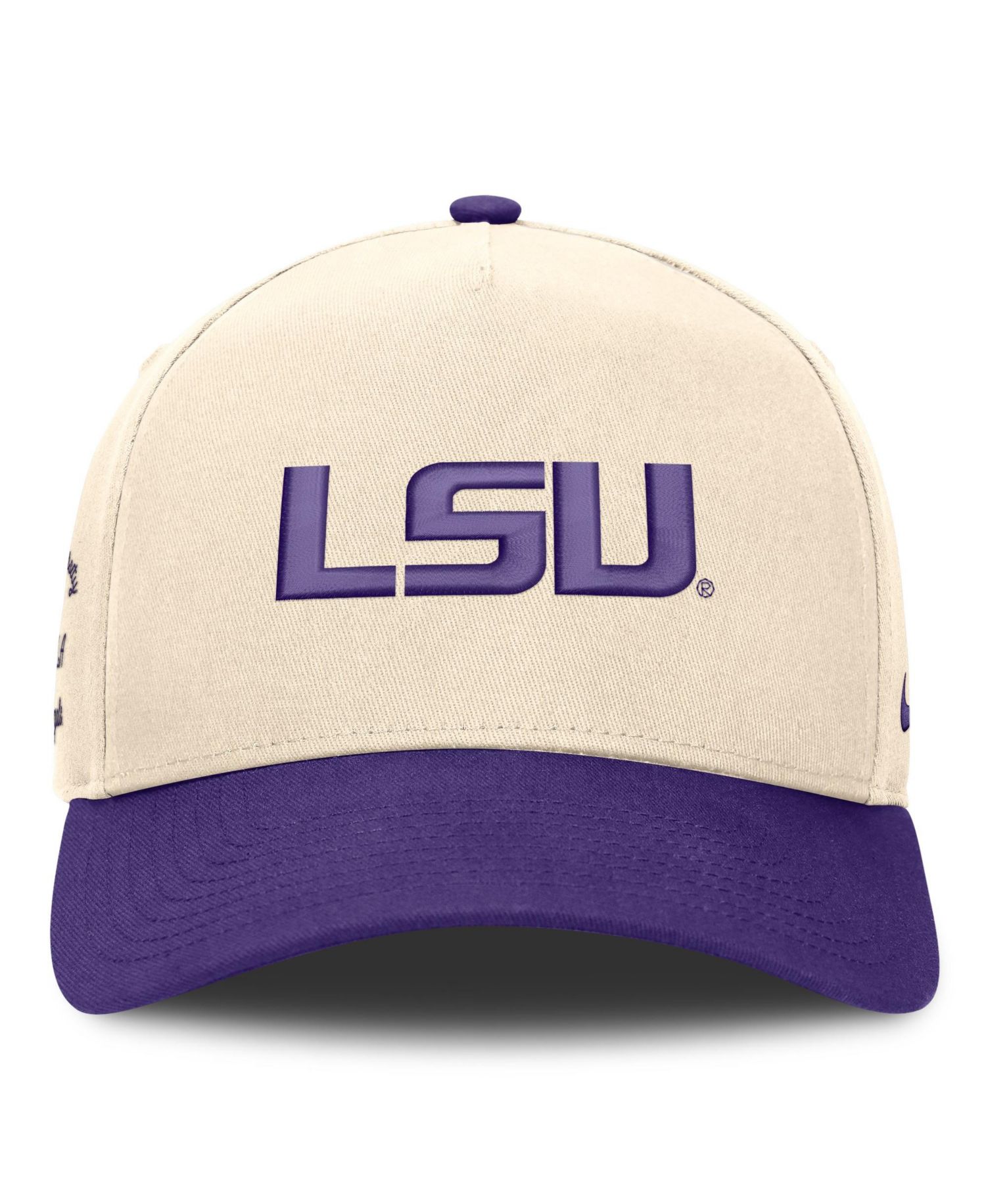 Men's and Women's Natural/Purple LSU Tigers Campus Prep Rise Adjustable Hat