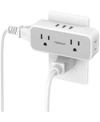 Wall Outlet Extender with 1875W, 1.18 inches for Home, Office and Travel