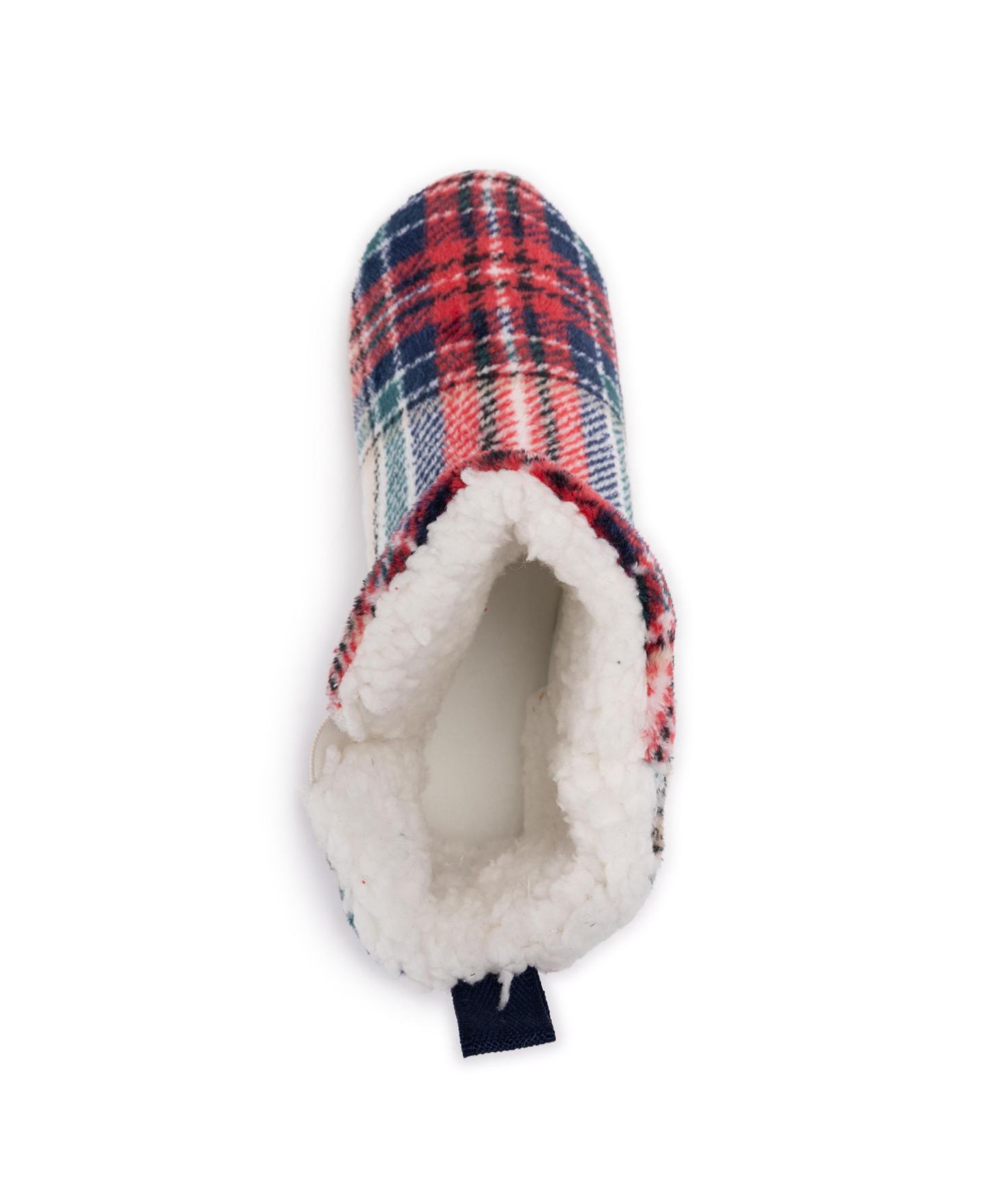 Женские тапочки MUK LUKS Avery Ann Bootie Contour Slippers, цвет: Слоновая кость клетчатый — фото 8