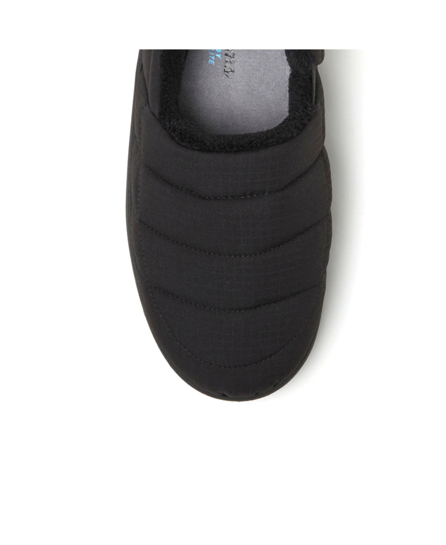 Женские тапочки Dearfoams Fern Ripstop Closed Back House Slipper, цвет: Чёрный — фото 9