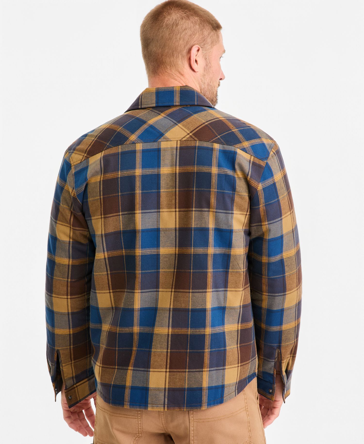 Men's Plaid Regular-Fit Shirt Jacket