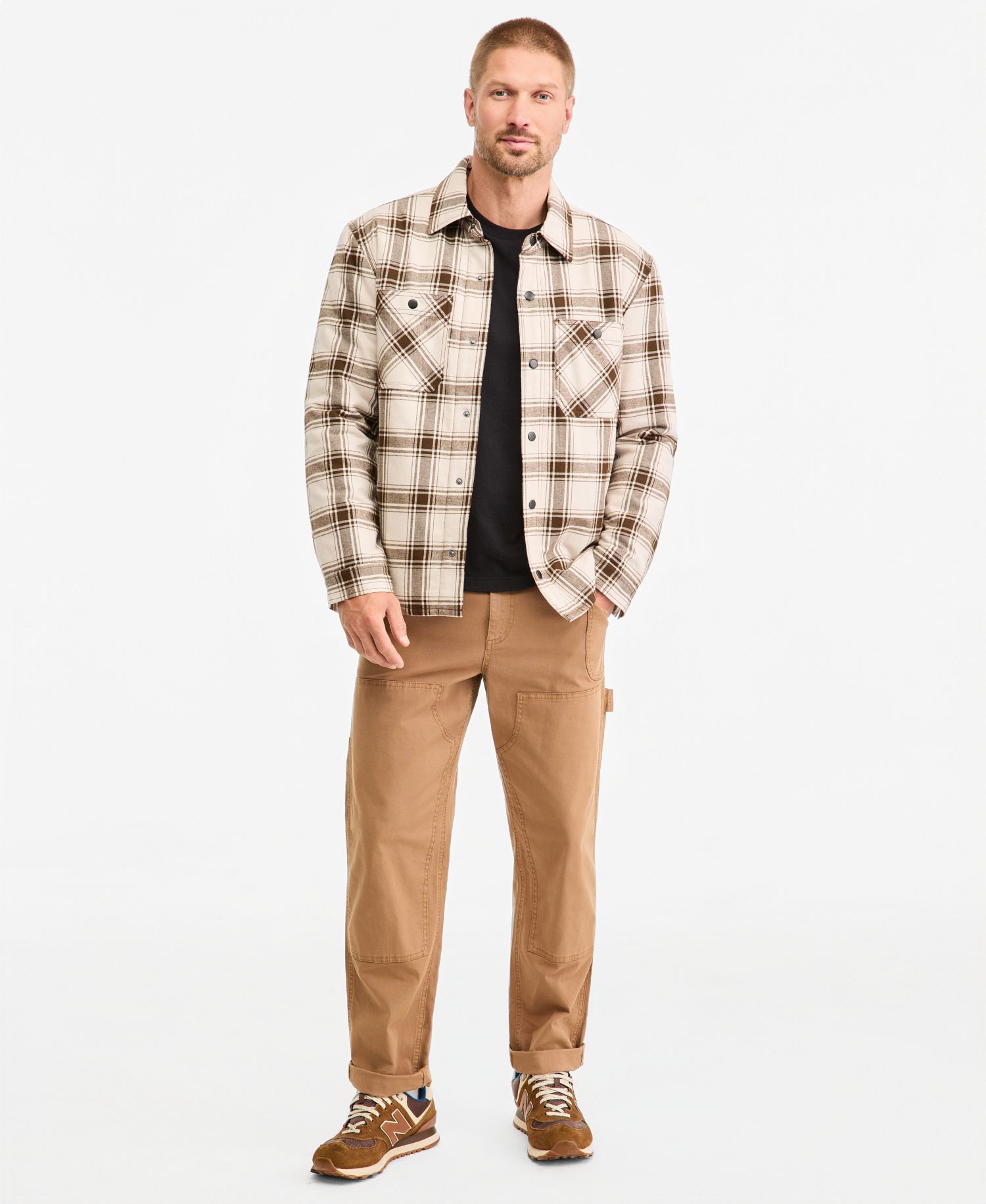 Men's Park Plaid Long-Sleeve Shacket