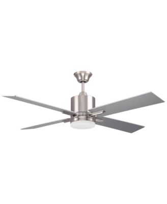 52" Teana Brushed Polished Nickel LED Fan with Wall Control