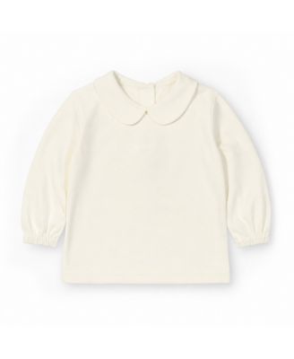 Toddler Girls Ivory Long Sleeve Blouse 2T-4T