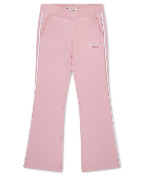 Брюки Levi's Varsity Flare Knit Pants для девочек, цвет: Пудрово-розовый