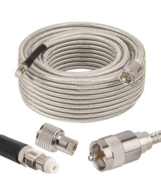 10feet Low Loss Stranded Core Coax Cable Double Shielded Flexible Outdoor Use